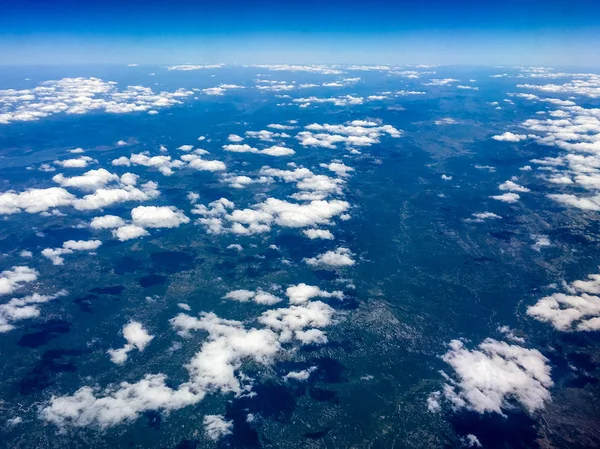 Pemandangan Montenegro Pegunungan Dari Pesawat — Stok Foto