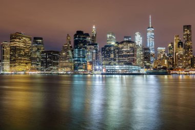 New York şehri Manhattan sokak yolu.