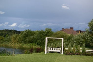 Düğün dekorasyon için çim