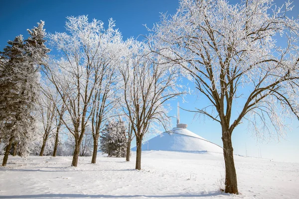 Winter Memorial Complex Hill Glory — Stock Photo, Image