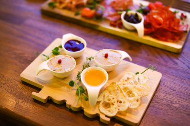 Dekorasyon yemek servisi gastronomisi.