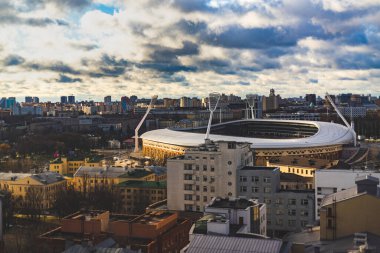 Minsk şehir manzaralı stadyum panoraması