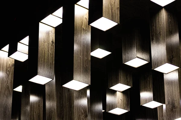 Lampadario Geometrico Arredamento Mobili — Foto Stock