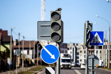Salgın sırasında trafik ışığı kapalı.