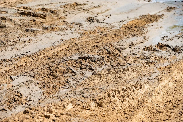 Sand quarry for auto racing — Stock Photo, Image