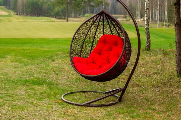 The Luxury armchair outdoors rest — Stock Photo, Image