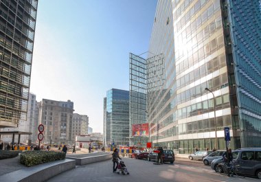 Brüksel 'deki AB Komisyonu binası. Brüksel, Belçika - 02 Mar 2011