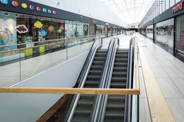 Merkezde Boş Alış veriş. Beyaz Rusya. Minsk - 14 Mayıs 2020