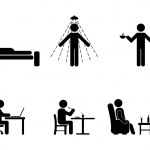 Good and Bad Human Body Posture Stick Figure Pictogram Icon Stock ...