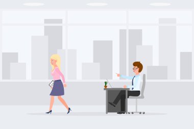 Angry, stressed, desperate, unhappy man and guilty woman vector illustration. Shouting, pointing finger, scolding, walking away boy and girl cartoon character set on cityscape background vector Angry, stressed, desperate, unhappy man and guilty woman vector illustration. Shouting, pointing finger, scolding, walking away boy and girl cartoon character set on cityscape background vector