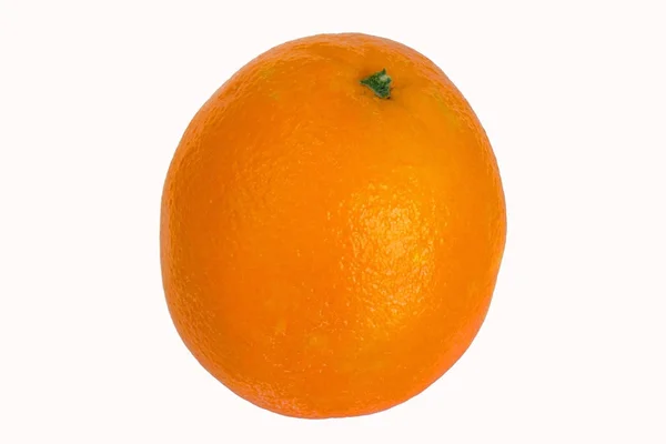 Ronde sappige sinaasappel op een witte achtergrond — Stockfoto