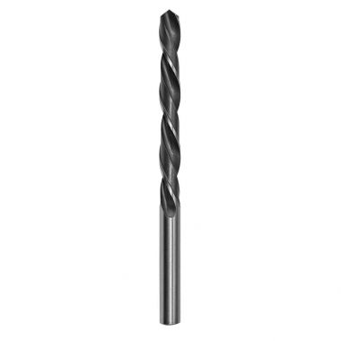Aracı. Metal için matkap. Siyah sarmal. izole arka plan.