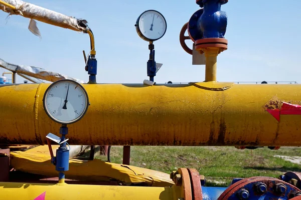 Газовая промышленность, газотранспортная система . — стоковое фото