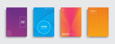 Vektör kapak tasarımları. Gelecekteki Poster şablonu. 