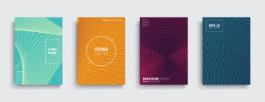 Vektör kapak tasarımları. Gelecekteki Poster şablonu. 