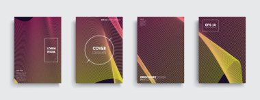 Vektör kapak tasarımları. Gelecekteki Poster şablonu.