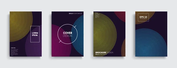 Vektor Cover Designs Zukünftige Plakatvorlage — Stockvektor