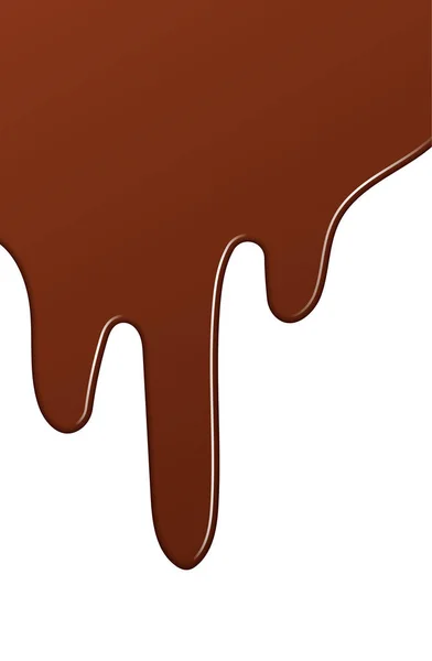 Sirop Chocolat Fondu Sweet Design Illustration Vectorielle — Image vectorielle