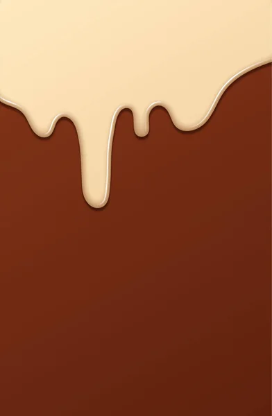 Sirop Chocolat Fondu Sweet Design Illustration Vectorielle — Image vectorielle