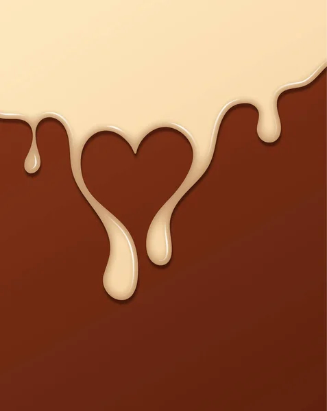 Sirop Chocolat Fondu Sweet Design Illustration Vectorielle — Image vectorielle