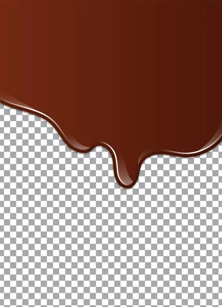 Gesmolten Chocolade Siroop Zoete Ontwerp Vectorillustratie — Stockvector