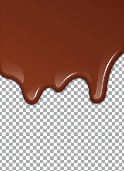 Jarabe Chocolate Derretido Dulce Diseño Ilustración Vectorial — Vector de stock