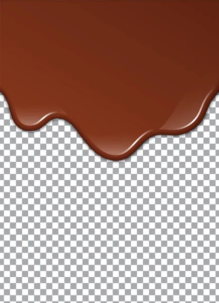 Jarabe Chocolate Derretido Dulce Diseño Ilustración Vectorial — Vector de stock