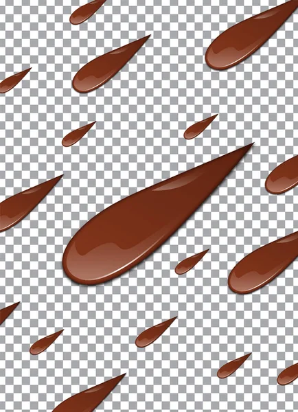 Geschmolzener Schokoladensirup Süßes Design Vektorillustration — Stockvektor