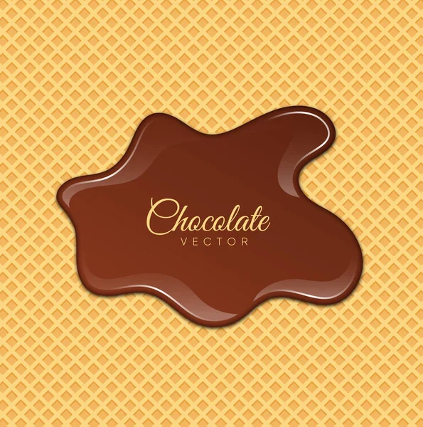 Растаявший Шоколадный Сироп Свитер Дизайн Векторная Иллюстрация — стоковый вектор