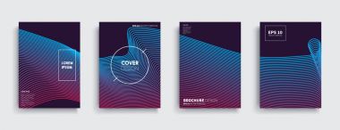 En az vektör tasarım kapakları. Gelecekteki Poster şablonu.