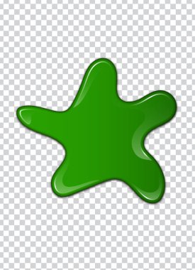 Yeşil sıvı, su sıçramalarına ve lekeleri. Sümük vektör çizim.