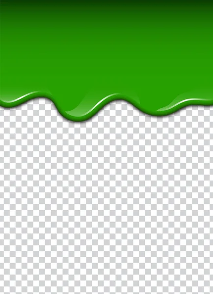 Groene Vloeistof Spatten Vlekken Slime Vectorillustratie — Stockvector