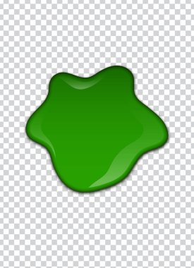 Yeşil sıvı, su sıçramalarına ve lekeleri. Sümük vektör çizim.