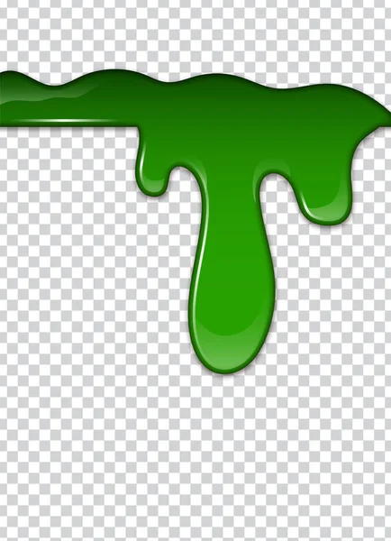 Liquide Vert Éclaboussures Taches Illustration Vectorielle Slime — Image vectorielle