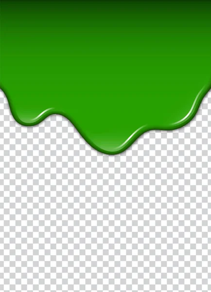 Groene Vloeistof Spatten Vlekken Slime Vectorillustratie — Stockvector