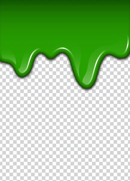 Liquide Vert Éclaboussures Taches Illustration Vectorielle Slime — Image vectorielle