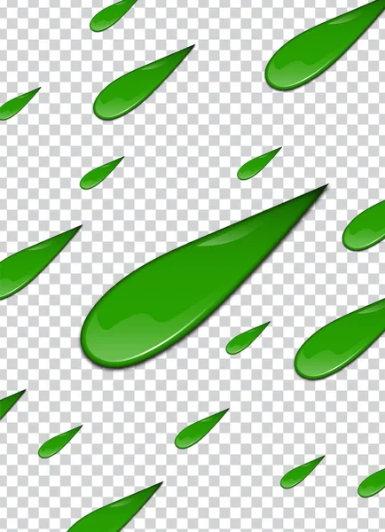 Liquido Verde Spruzzi Macchie Illustrazione Vettoriale Melma — Vettoriale Stock