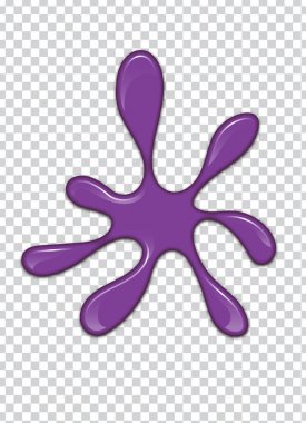 vektör mor sıçrama ile saydam arka plan. 