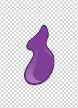 vektör mor sıçrama ile saydam arka plan. 