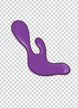 vektör mor sıçrama ile saydam arka plan. 