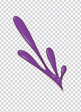 vektör mor sıçrama ile saydam arka plan. 