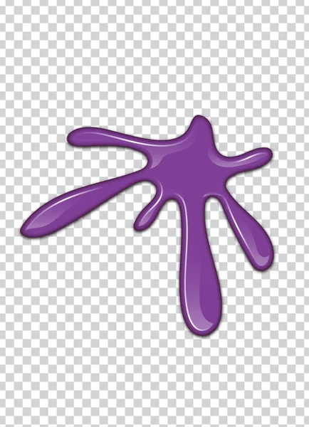 vector purple splash with transparency background.