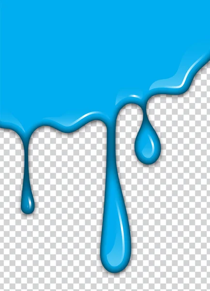 Salpicadura Pintura Azul Con Fondo Transparente Ilustración Vectorial — Archivo Imágenes Vectoriales