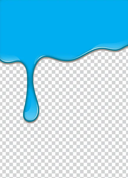 Vernice Blu Spruzzata Con Sfondo Trasparente Illustrazione Vettoriale — Vettoriale Stock