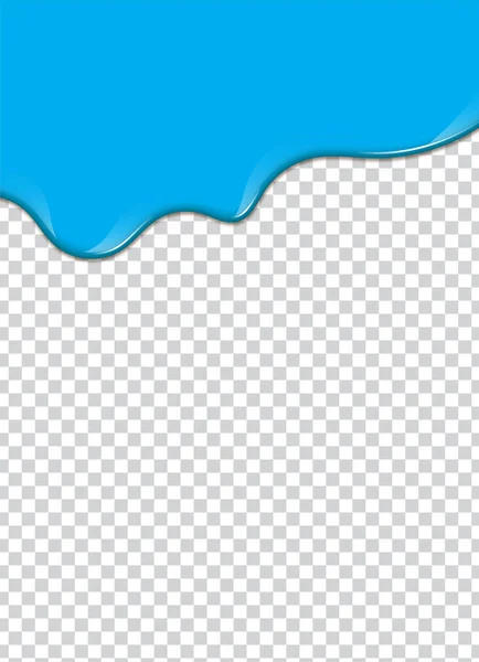 Blauer Farbklecks Mit Transparentem Hintergrund Vektorillustration — Stockvektor