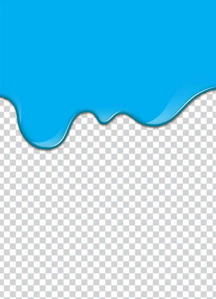 Peinture Bleue Éclaboussure Avec Fond Transparent Illustration Vectorielle — Image vectorielle