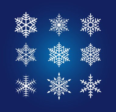 güzel kar tanesi vektör çizim