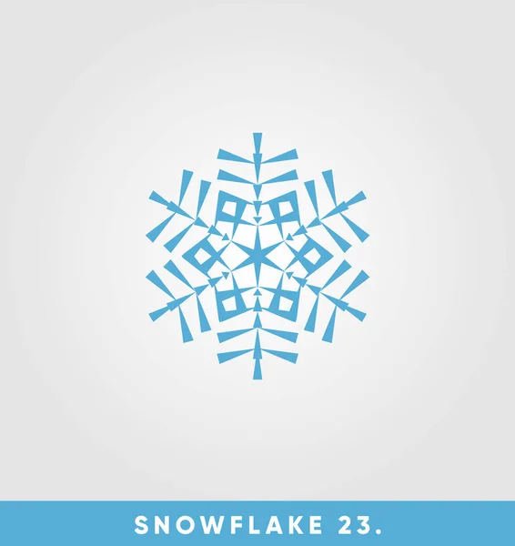 Hermoso Copo Nieve Vector Ilustración — Vector de stock