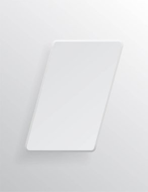 Açık ve yumuşak şekil Tasarım Web siteleri veya ürünleri, arka plan 3d öğesi, düğme, gerçekçi vektör çizim için