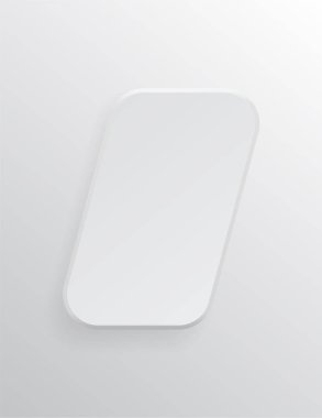 Açık ve yumuşak şekil Tasarım Web siteleri veya ürünleri, arka plan 3d öğesi, düğme, gerçekçi vektör çizim için